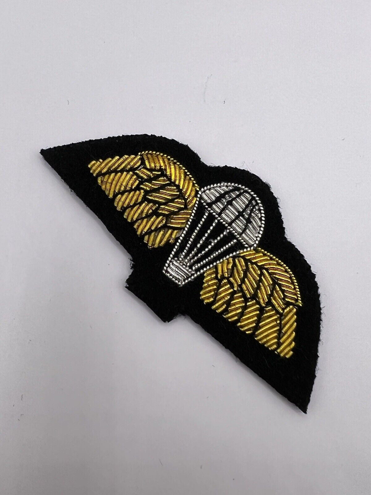 Mess Dress Para Wings Badge On Black Hand Embroidered Mess Dress Para Wings