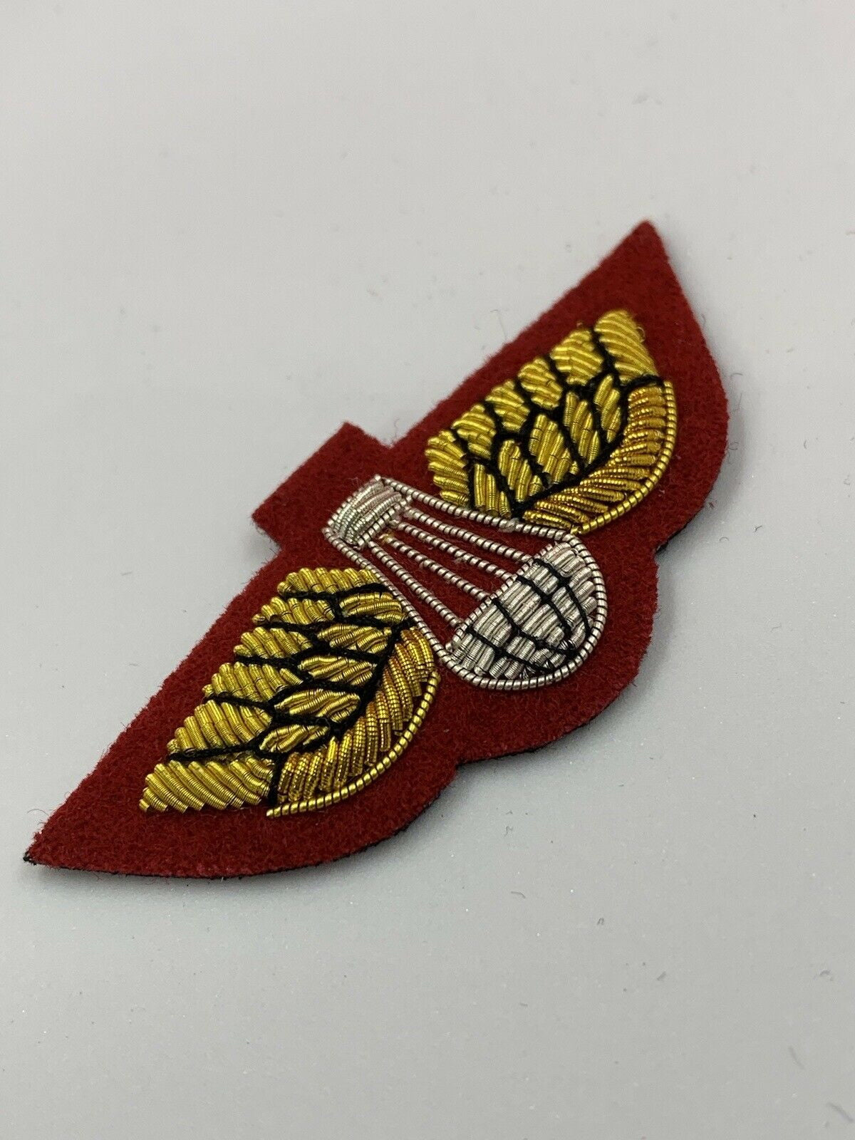 Red Mess Dress Para Wings Badge PARA Qualification Badge Parachute Badge