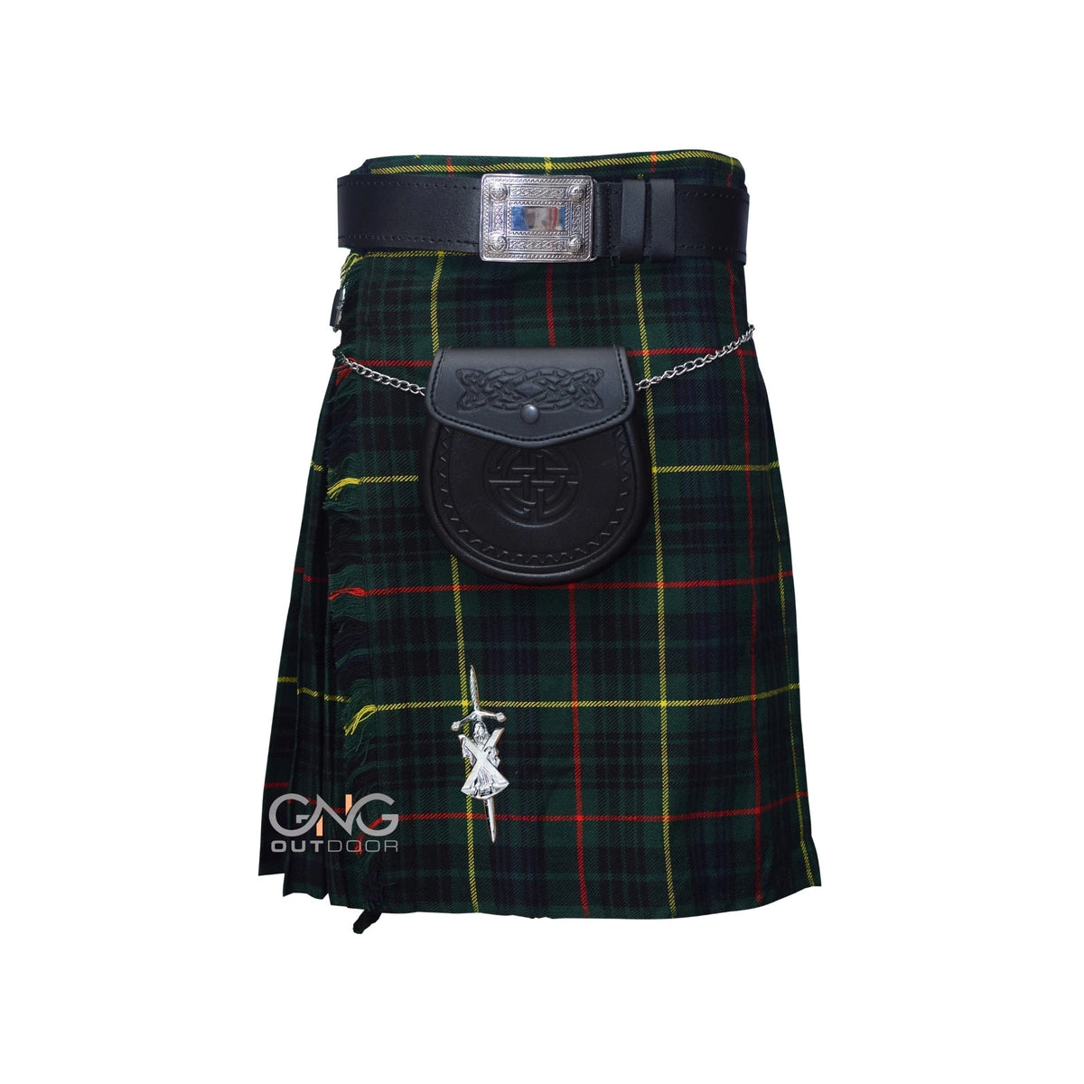 Men's Hunting Stewart Tartan 5 Yard kilt 5 Pieces kilt outfit wedding kilt set