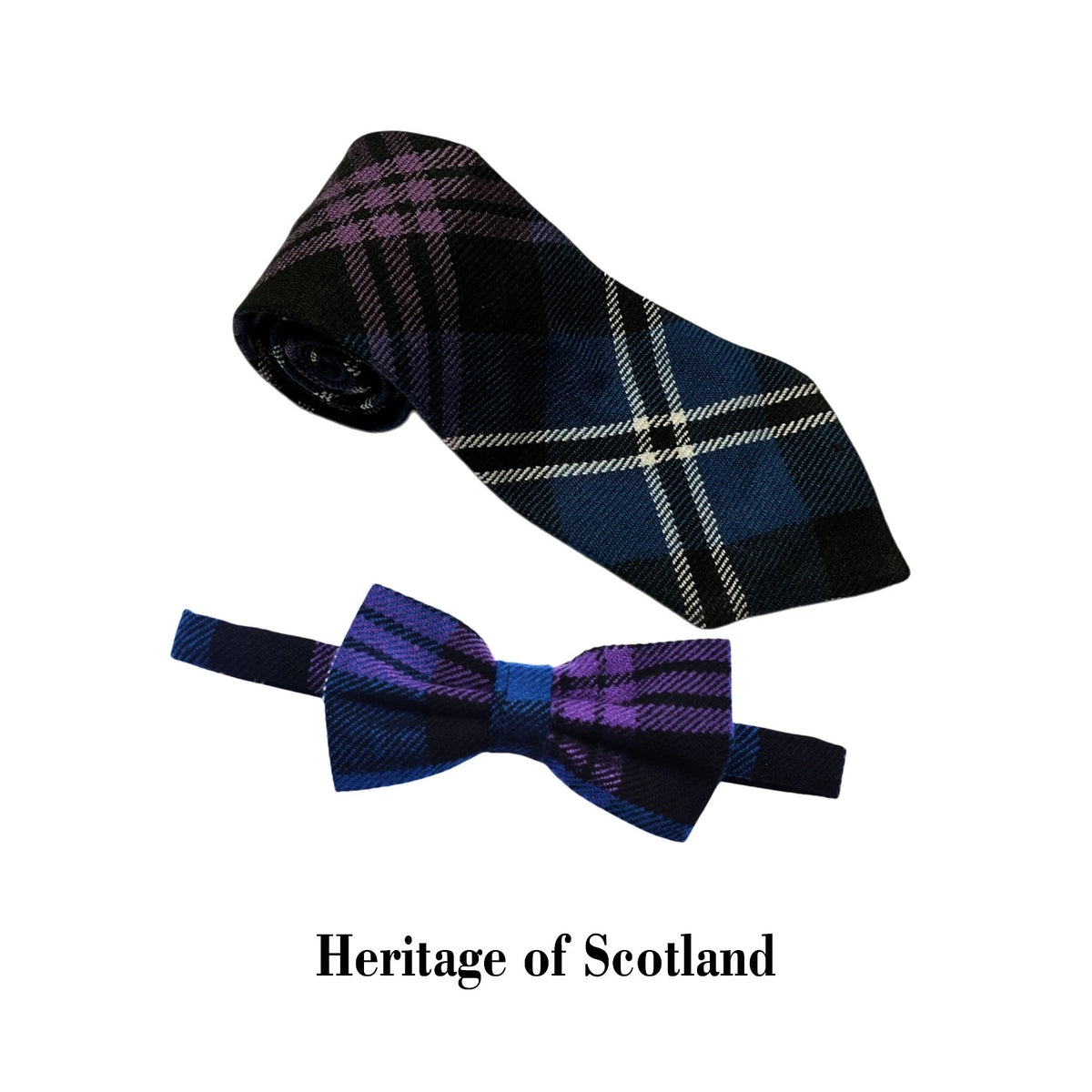 Men's Heritage of Scotland Tartan Bow And Tie Formal Bow Tie For Wedding