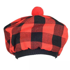 Men's Rob Roy TAM o' SHANTER Bonnet Beret Balmorals Tartan Tammy Hat