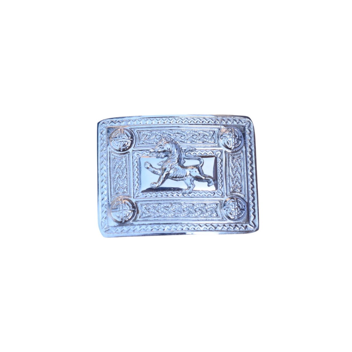 Scottish Lion Badge kilt Belt Buckle Chrome Finish Belt Buckle