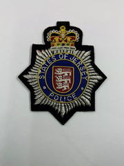 State Of Jersey Police Embroidered Bullion Wire Blazer Badge Police Memorabilia