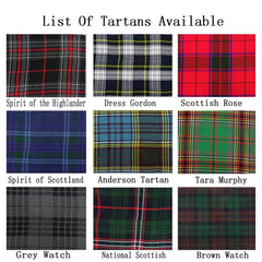 Men's Scottish Grey Tweed Kilt Outfit 8 Piece Set with Jacket, Kilt, Sporran & Accessories