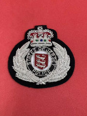 State Of Jersey Police Embroidered Bullion Wire Hat Badge Police Badges