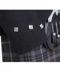 Men's Argyle Kilt Jacket And 5 Button Vest Scottish Wedding Kilts Jacket