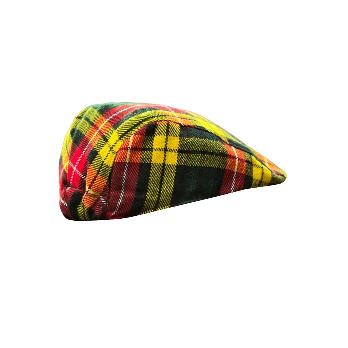 Scottish Men's Buchanan Tartan Flat Hat Elastic Fitting Tartan Cap