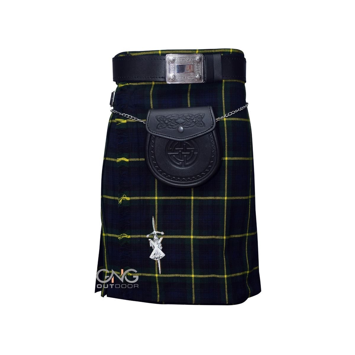 Men's Gordon Tartan 5 Yard kilt 5 Pieces kilt outfit Highland wedding outfit