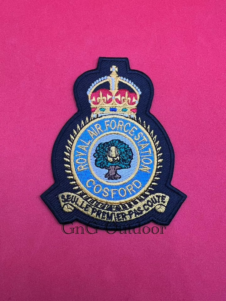 King’s Crown HM Coast Guards Cap Badge CG Embroidered Bullion Wire Replica Badge