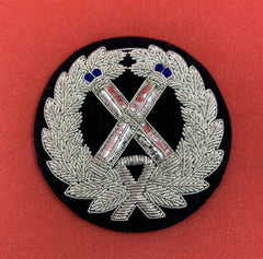 Hong Kong Auxiliary Police Rank Badge Hand Embroidered Bullion & Wire Rank Badge