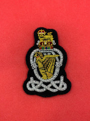 The Queen’s Royal Hussars Cap Badge QRH Hand Embroidered Bullion/Wire Cap Badge