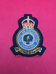 King’s Crown HM Coast Guards Cap Badge CG Embroidered Bullion Wire Replica Badge