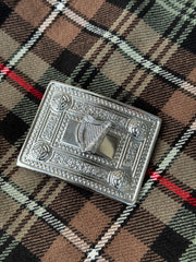 Scottish Masonic kilt Belt Buckle Chrome Finish Celtic Belt Buckle