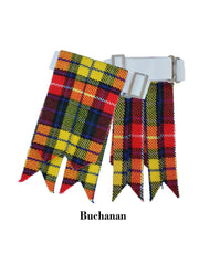 Men's Scottish Buchanan Tartan Kilt Flashes