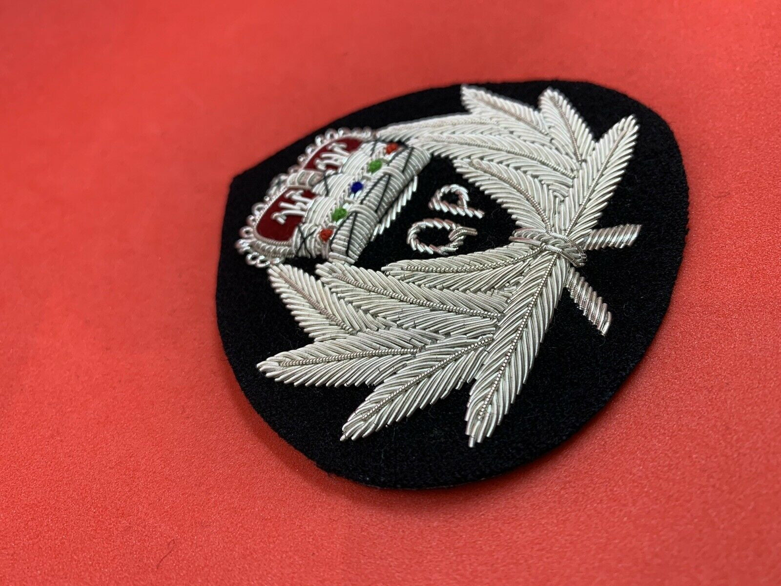 North Yorkshire Police Cap Badge British Police Hand Embroidered Bullion Wire Hat Badges