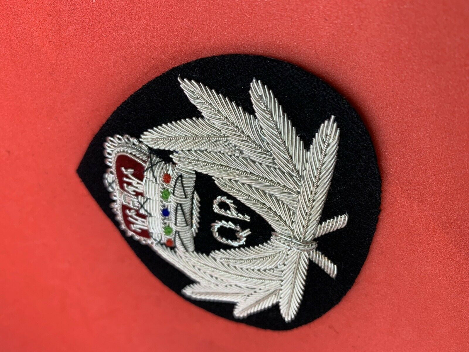 North Yorkshire Police Cap Badge British Police Hand Embroidered Bullion Wire Hat Badges