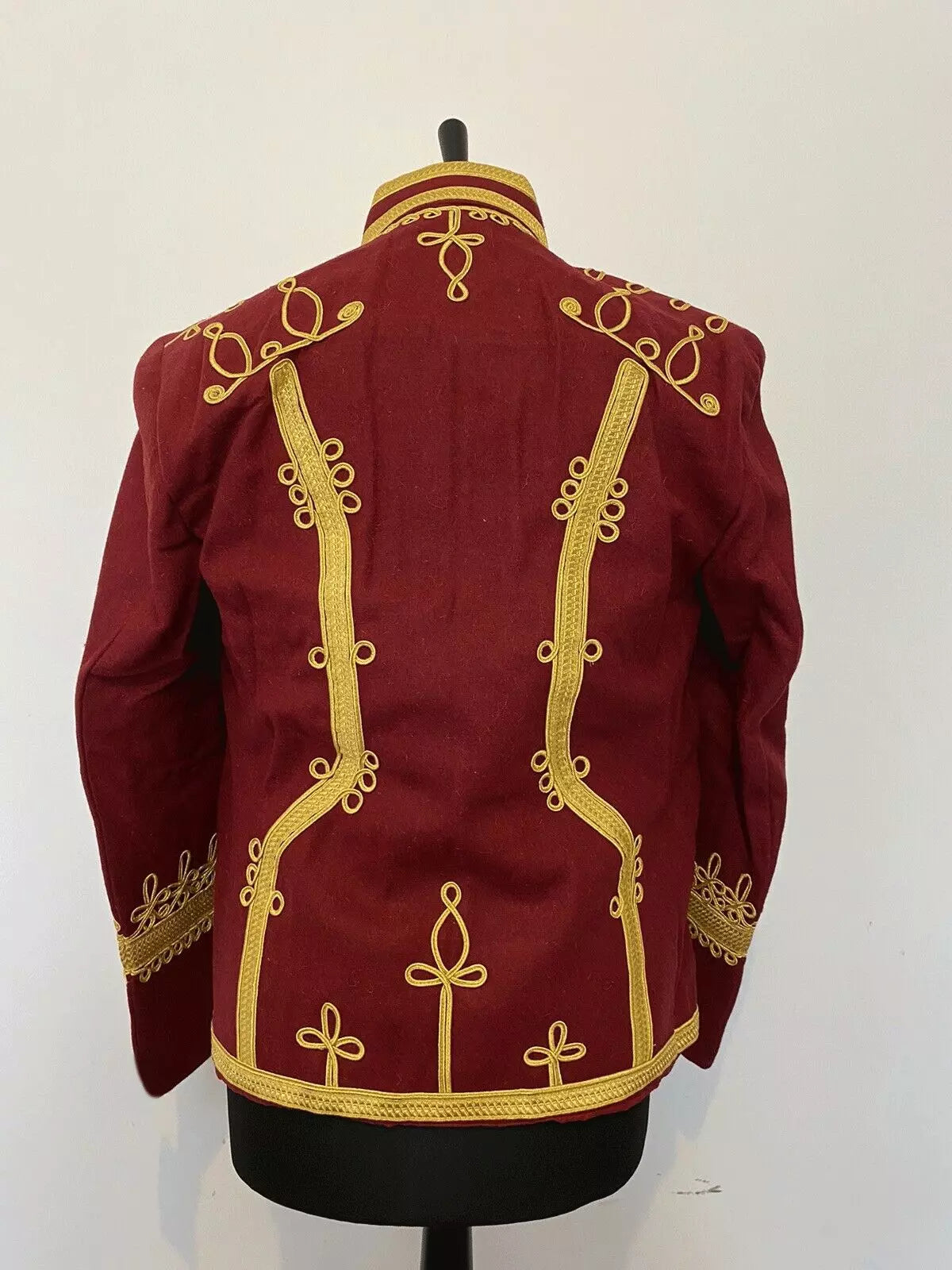 Men's Napoleonic Hussar Wool Military uniform jacket Handmade Scottish Jacket