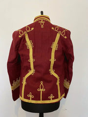 Men's Napoleonic Hussar Wool Military uniform jacket Handmade Scottish Jacket