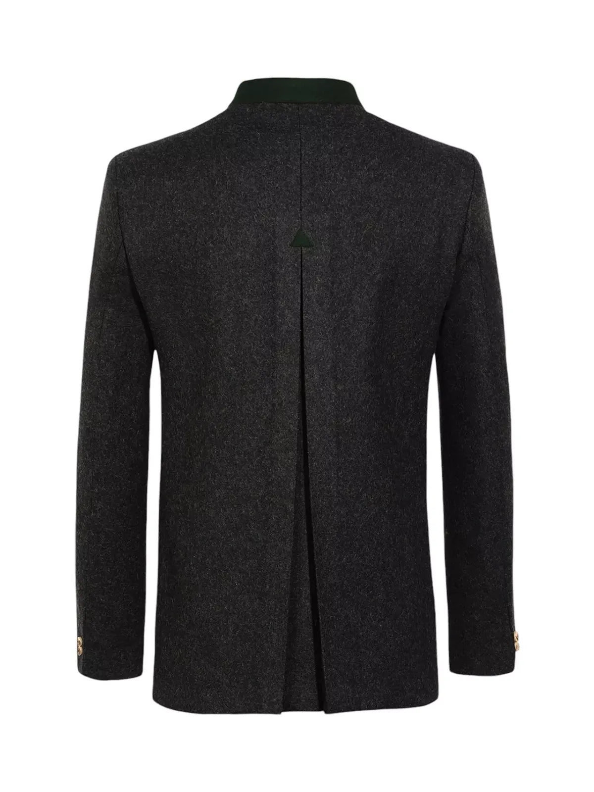 German Bavarian Jacket Charcoal Grey Wool Jacket | Traditional Custom Jacket