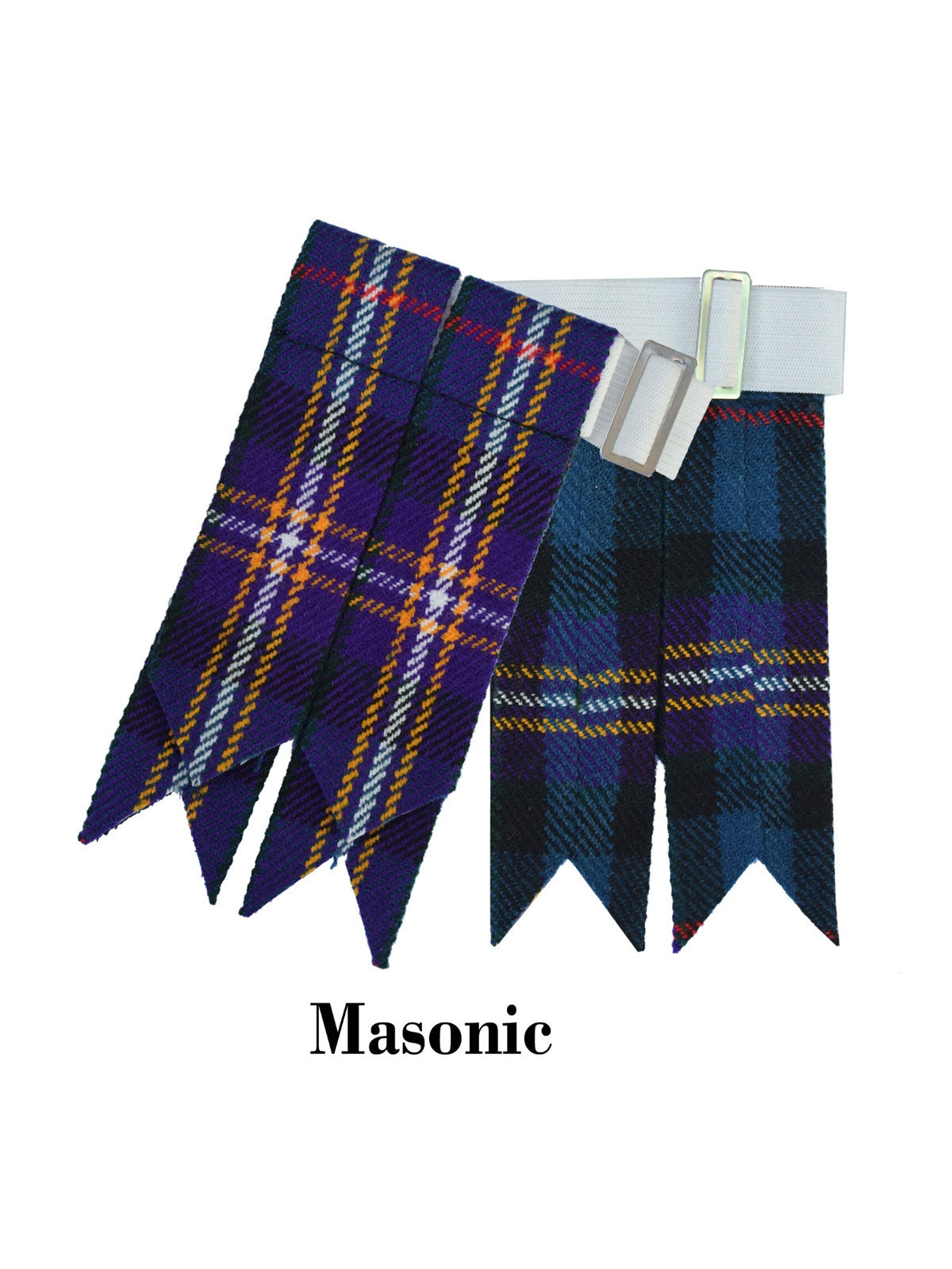Men's Scottish Masonic Tartan Kilt Flashes
