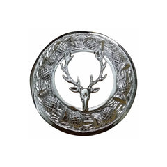 Stag Head Sporran Set Antique Fur Sporran, Brooch, Buckle, Pin, Belt, Chain