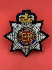 Greater Manchester Police Blazer Badge Hand Embroidered With Bullion And Wire