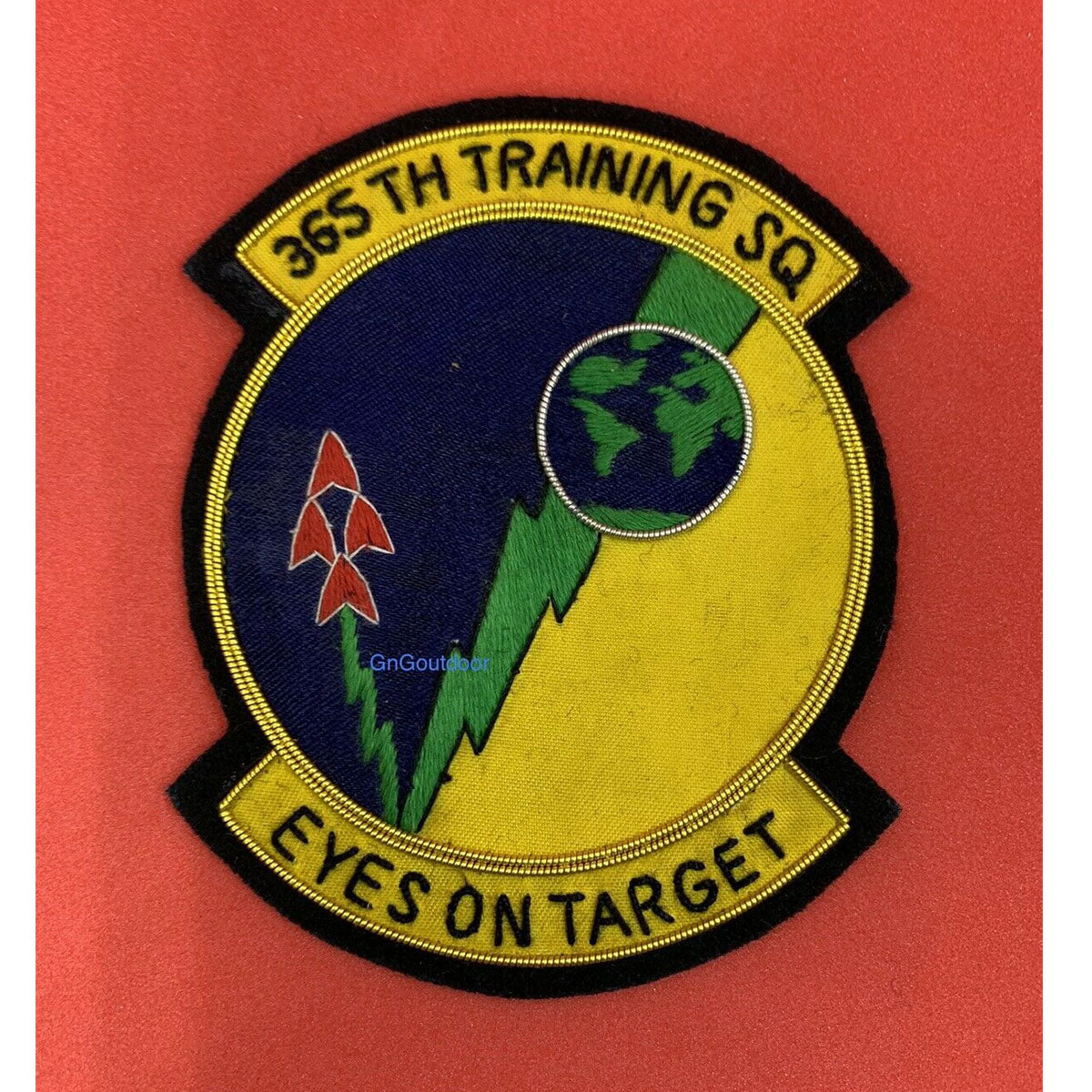 365th Training Squadron Blazer Badge USAF Hand Embroidered Bullion Wire Patch
