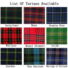 Pride of Scotland Men's Tartan Kilt Outfit – 9-Piece Scottish Highland Set with Sporran, Shirt, Belt & Accessories