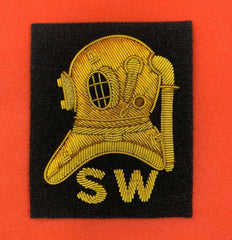 BRITISH ARMY – SHALLOW WATER DIVER No1 DRESS SKILLS BADGE GOLD WIRE