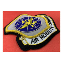 Air Mobility Command Patch USAF Hand Embroidered Bullion Wire Blazer Badge