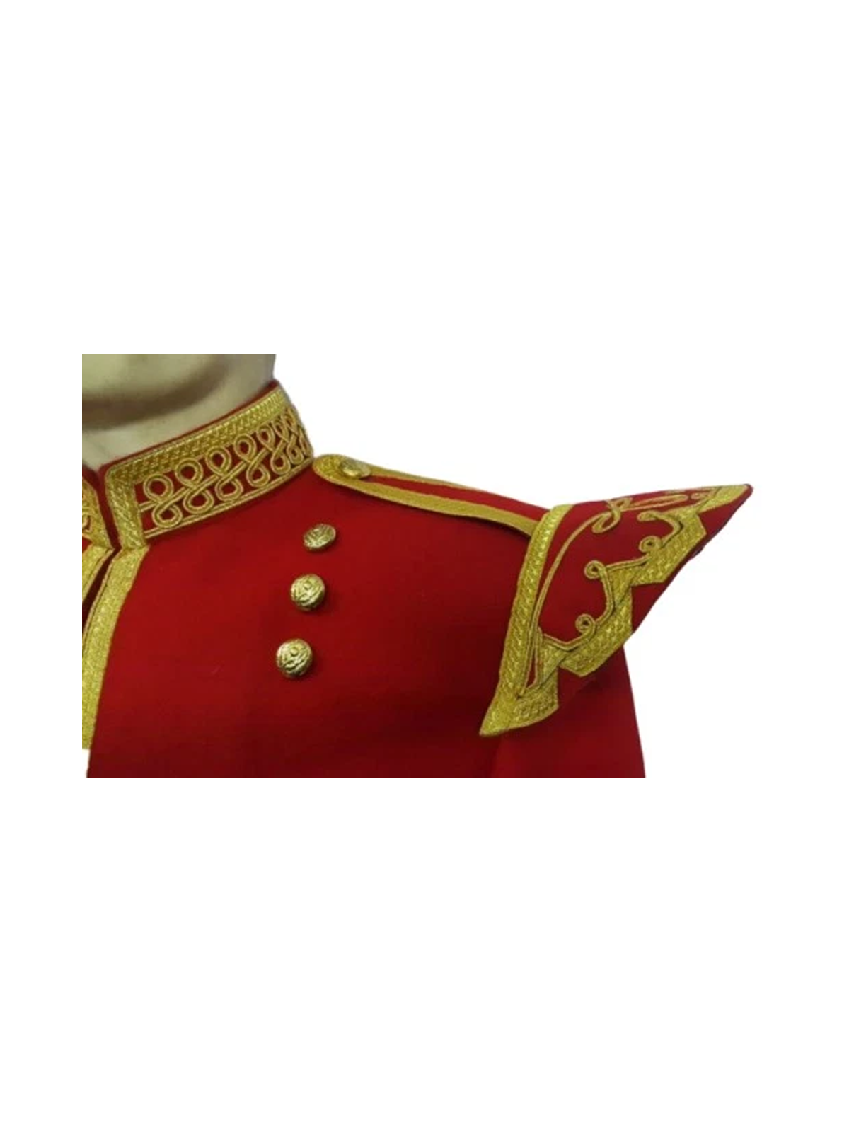 Scottish Red Doublet Kilt Jacket - Military Piper Drummer Doublet Jacket