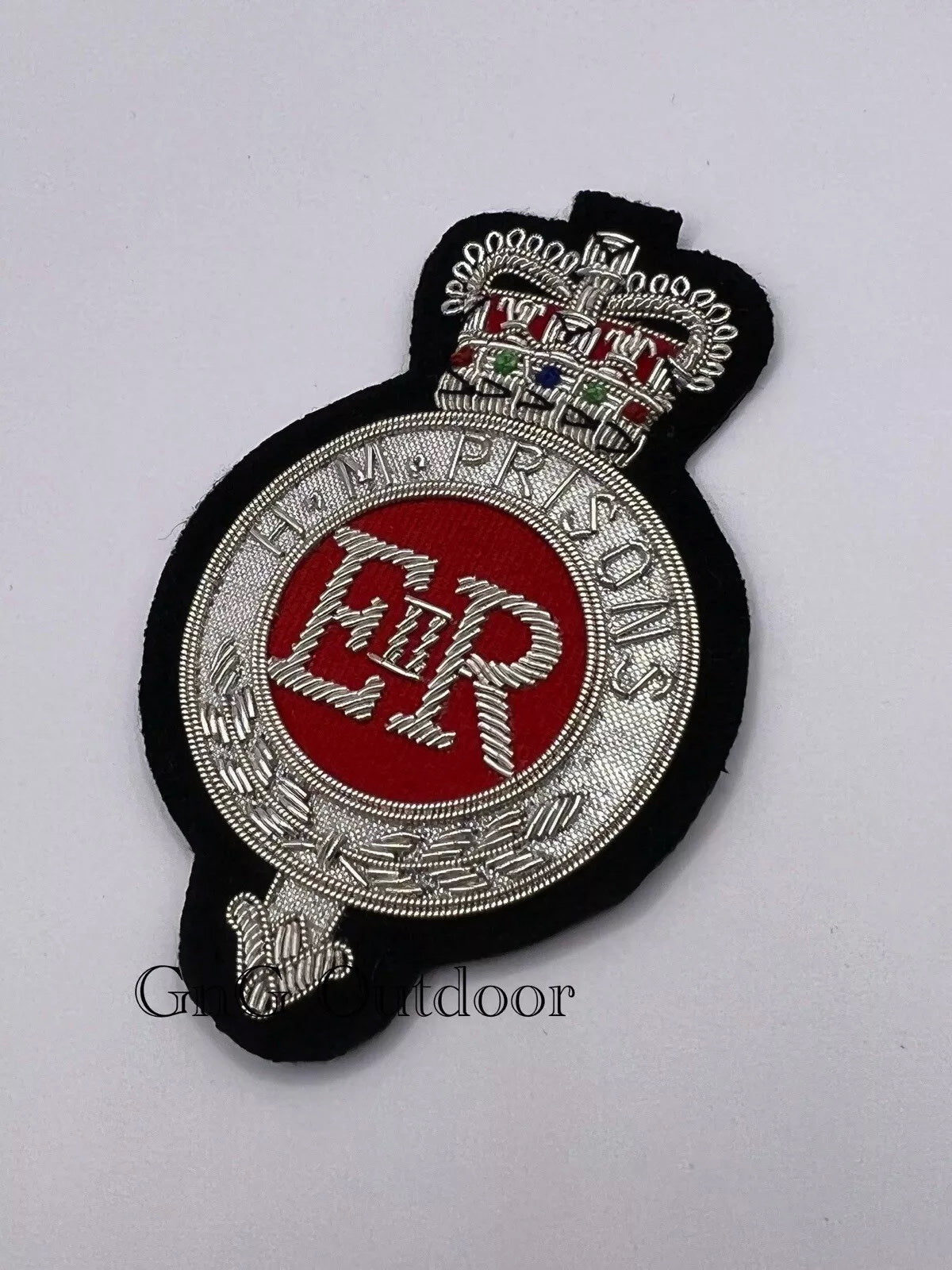 HM Prison Hand Embroidered Bullion Wire Blazer Badge Prison Blazer Badges