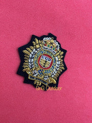 King’s Crown Royal Logistics Corps Cap Badge RLC Hand Embroidered Beret Badge