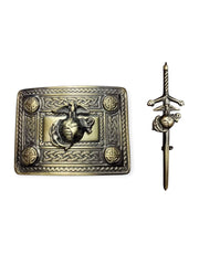 Men's Scottish US Marian Antique Kilt Pin and Buckle
