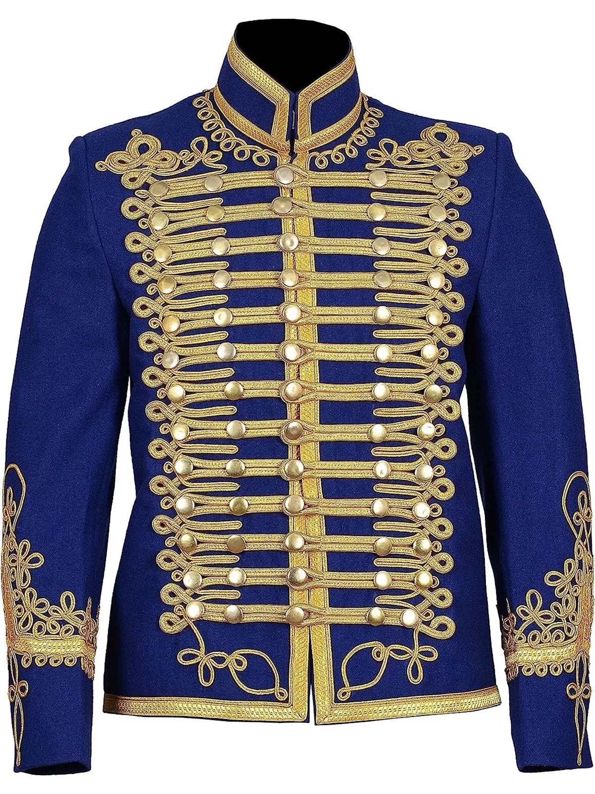 Napoleonic Hussar Wool Military uniform jacket Handmade Scottish Tunic Jacket