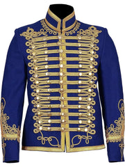 Napoleonic Hussar Wool Military uniform jacket Handmade Scottish Tunic Jacket