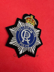 King’s Crown Metropolitan Police Hand Embroidered Bullion Wire Blazer Badge Police Blazer Badges