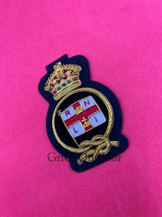 King’s Crown RNLI Crew Cap Badge RNLI Crew Member Hand Embroidered Bullion Wire Hat Badge