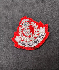 King’s Crown Royal Military Police Beret Badge RMP Hand Embroidered Cap Badge