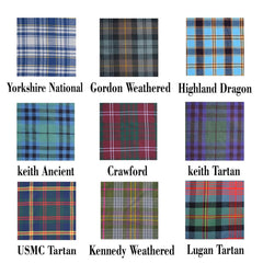 Men's Scottish Tartan Kilt Outfit 10 Piece Wedding Set with Sporran, Shirt & Kilt Accessories