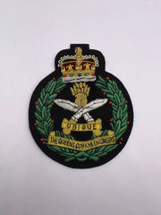 Queen’s Gurkha Engineers Regimet Blazer Badge QGE Hand Embroidered Bullion Badge