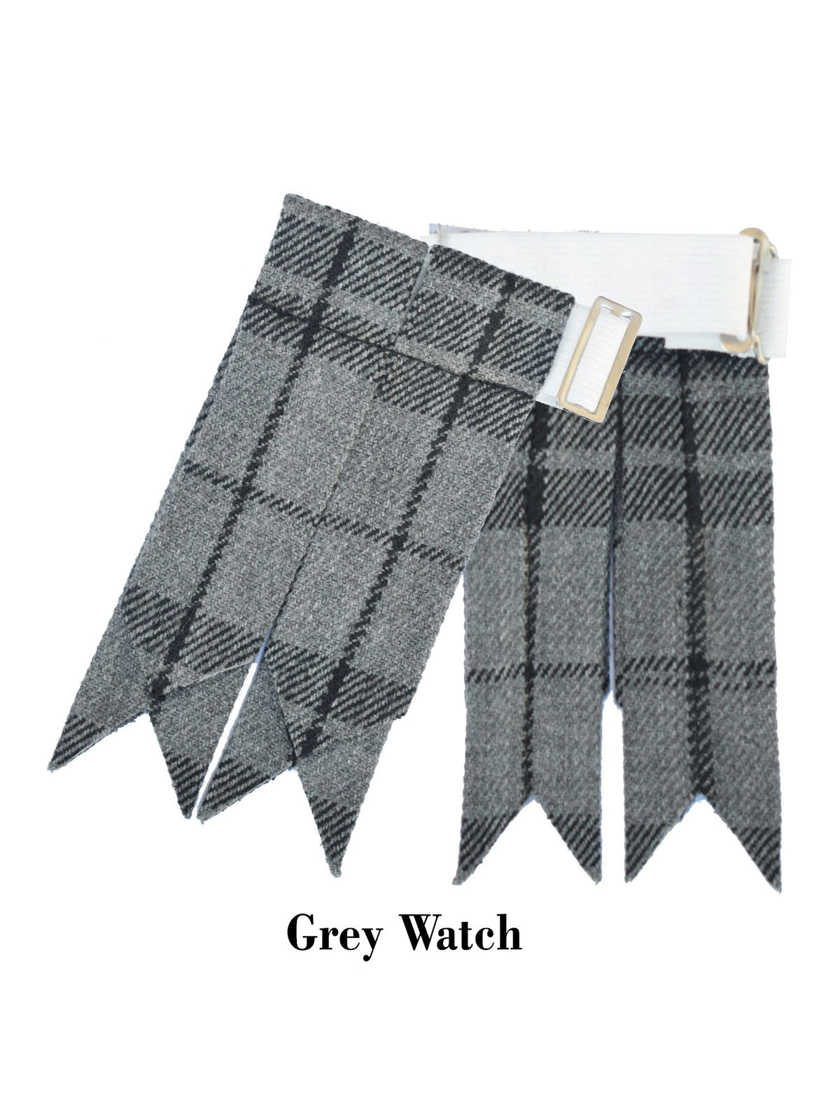 Men's Scottish Grey Watch Tartan Kilt Flashes