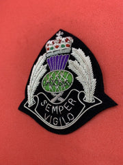 Scotland Police Hand Embroidered Bullion Wire Cap Badge Police Hat Badges