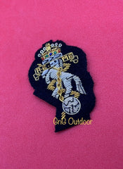 King’s Crown REME Officer’s Beret Badge REME Embroidered Bullion Wire Cap Badge