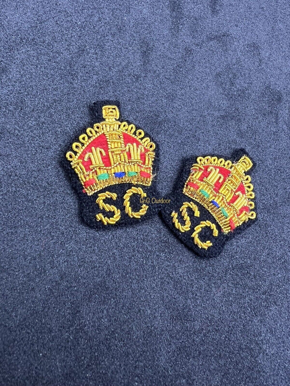 City Of London Police Rank Crowns SC Hand Embroidered Bullion Wire King’s Crown