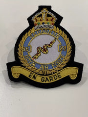 Royal Air Force 88 Squadron Blazer Badge RAF Hand Embroidered Bullion/Wire Badge