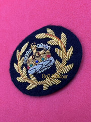 King’s Crown WO2 Crown And Wreath Mess Dress Badge WO2 Gold Embroidered Crown