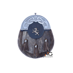 Men's Sporran Set Lion Badge Six Pieces Sporran Scottish Kilt Antique Sporran