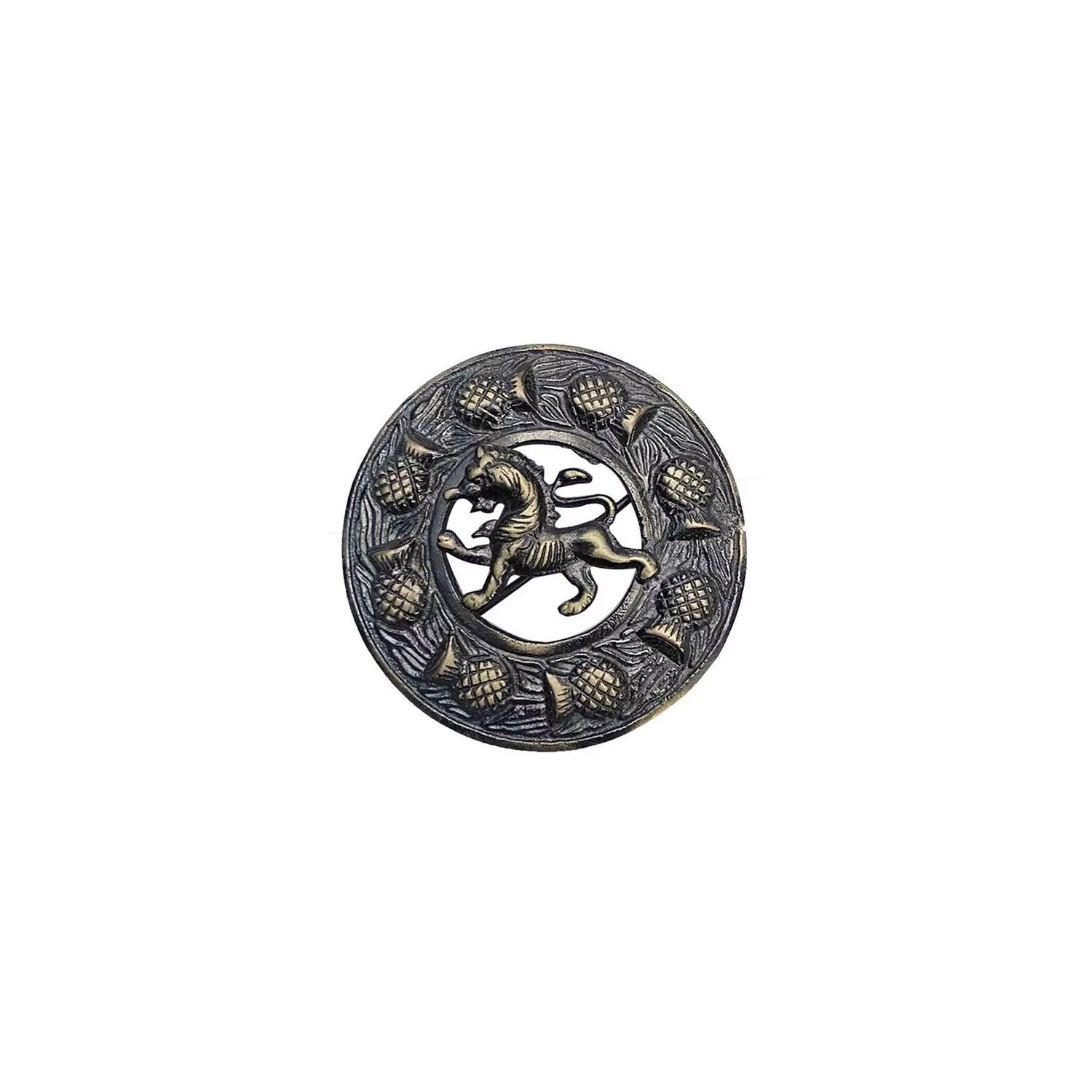 Men's Sporran Set Lion Badge Six Pieces Sporran Scottish Kilt Antique Sporran