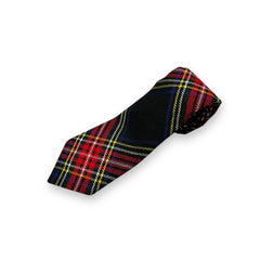Men's Scottish Black Stewart Tartan tie Formal Tie For Wedding